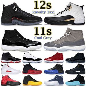 Men Basketball Shoes 12s Jumpman 11s Cool Gray Boys 12 Zapatos Royalty Taxi Utility Grind Twist University Gold Bred Concord Legend Blue Bright Citrus Size EU36-47