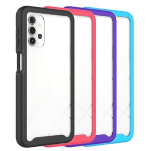 Wholesale cell phones cases and covers resale online - For Samsung A12 A32 A42 A52 A72 G Cell Phone Cases Hybrid Dual Layer Soft TPU and Hard PC Protective Shockproof Armor Cover Fit Galaxy S20 S21 Plus Ultra