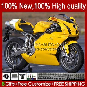 DUCATI 749S 999S 749 999 2003 2004 2005 2006 Vücut Kiti 27NO.105 749-999 749 999 S R 03 04 05 06 Cowling 749r 999r 2003-2006 OEM Fairing Stok Sarı