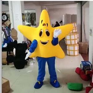 Costumes Halloween Yellow Star Mascot Costume High Quality Cartoon Plush Anime theme character Adult Size Christmas Carnival Birthday Party