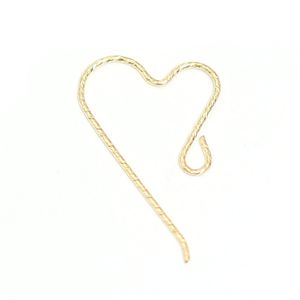 Beadsnice 14K Gold gefüllte Herz-Ohrhaken für Damen, Ohrringe, Schmuck