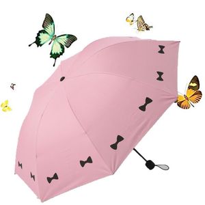 Umbrellas Fashion Creative Small Freshness Thickening Black Gel Sunscreen UV And Rain Korean Version Sunny Ang Rainny Umbrella