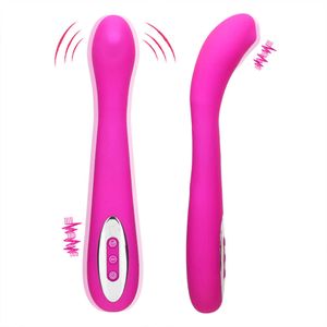 Aggiornamento degli articoli per massaggi 12 velocità Design unico del punto G Masturbatore femminile Stimolatore del clitoride Climax Massaggiatore Dildo Vibratore Giocattoli sexy per le donne