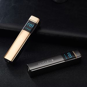 도매 담배 라이터 전기 아크 라이터 USB 충전식 라이터 화재 배터리 표시기가있는 Windproof Flameless Lighter