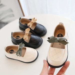 2021 ربيع جديد أزياء الفتيات الأحذية فراشة ماري جينس أحذية طفل أطفال جلدية الأحذية الأميرة لفتاة chldren الشقق lolita x0703