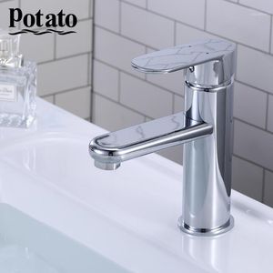 Bathroom Sink Faucets Potato Faucet Modern Style Basin Cold And Water Mixer Single Handle Tap P1039