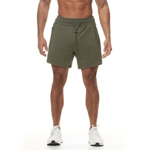 Shorts masculinos verão homens casuais esportes correndo calças de ginásio sólido cordão algodão exercício jogger2949