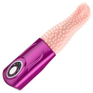 Massaggio 3 velocità lingua vibratore giocattoli sexy doppia donna G-spot stimolazione del clitoride giocattolo sexy vibratori dildo in silicone prodotti sexy per le donne