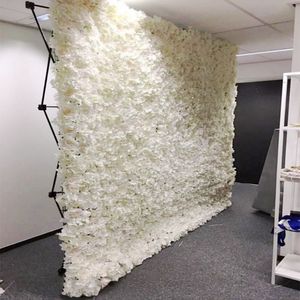Прибытие 240x240 см Высококлассный цветок Гортензия Цветочная стена с подставкой DIY Свадебные фона Украшения Бесплатная доставка
