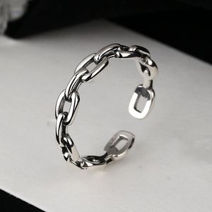 2021 Toppkvalitet Guld- och silverkedjan Ring Hollow Square Enkel Personlig Index Finger Kvinna Lover Ring Party Gift kan vara beredd på tillverkare Partihandel