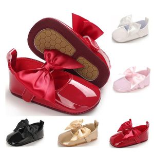 Wholesale soft leather baby shoes for sale - Group buy First Walkers Baby Shoes Soft Leather Boys Girls Infant Toddler Bowtie Cute Smooth
