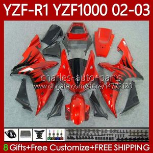 Redflames OEM Bodys для Yamaha YZF R 1 1000 CC YZF-1000 YZF-R1 2002 2003 2000 2001 Кузов 90NO.97 YZF R1 1000CC 2000-2003 YZF1000 YZFR1 02 03 00 01 Мотоцикл