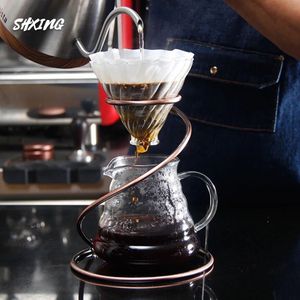 V60 Set with Spiral Holder Supporting Cloud Sharing Pot 600ml Optional Color Style Coffee Hand Punching Tool
