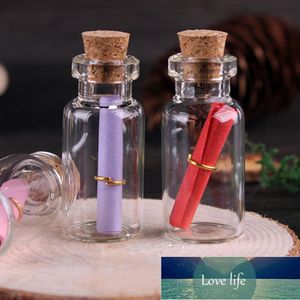 50 Pieces 5ml Wish Bottles Mini Empty Clear Glass Bottle With Cork Small Tiny Vials Jars For Wedding Holiday Decoration Crafts