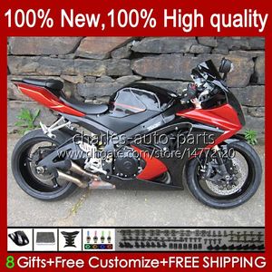 Suzuki GSXR-1000 GSXR 1000 오렌지 블랙 CC 1000CC GSXR1000 K7 07 08 오토바이 바디 48NO.72 GSX-R1000 GSXR1000CC 2007 GSX R1000 2007-2008 OEM 페어링