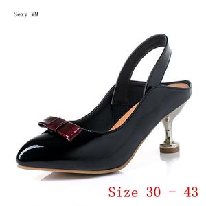 Elbise Ayakkabıları Kadınlar Oxfords Pompalar Kariyer Slingbacks Stiletto Yüksek Topuklu Kadın Topuk Küçük Artı Boyutu 30 31 32 33 - 40 41 42 43