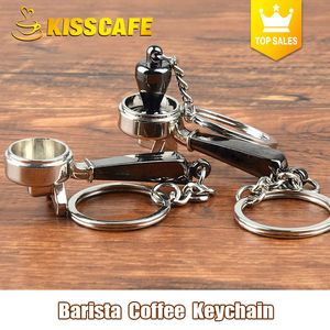 Creativo Coffee Tamper Keychain Machine Handle Moka Pitcher Portable Coffeeware Accessori per espresso Regalo