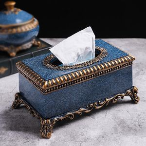 Tissue Boxes & Napkins Modern Resin Creative Box Home Decor Table Storage Napkin Holder Organization Toilet Roll Boite Mouchoir