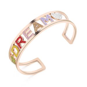 Meisje armbanden roestvrij staal grote C vorm open armband mode holle letter armband spirituele armband sieraden voor vrouwen geschenken q0717