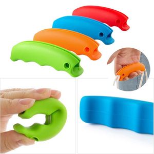 Convenient Bag Hanging Holder Quality Mention Dish Carry Bags Kitchen Gadgets Silicone Candy Color Save Effort Tools Keychain XDH1104