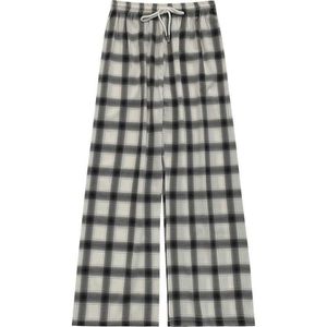 Cheap wholesale 2021 spring summer new fashion casual Popular long women Pants woman female OL wide leg plaid pants BVy1121 Q0801