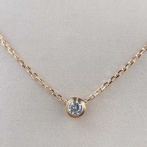Wholesale sterling silver rose gold necklace resale online - 2021 New arrival Luxurious quality one diamond bracelet necklace earring for women and girl friend wedding jewelry gift PS8241