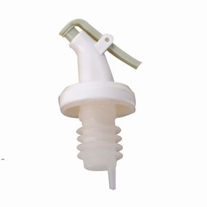 Oil Bottle Stopper Lock Plug Seal Leak-proof Food Grade Plastic Nozzle Sprayer Sauce Dispenser Seasoning Pourers Kitchen Bar Tools CCF8614