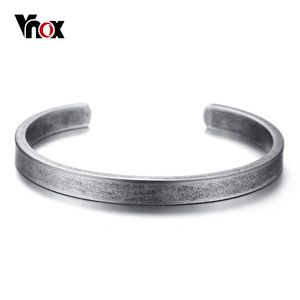 Vintage Viking Cuff Armband Bangles för män Kvinnor Enkel klassisk Pulsas Hombre Rostfritt Stål Male Smycken