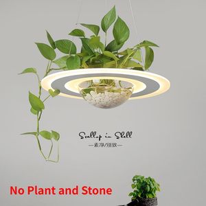 Hängsmycke Lampor LED lampa Modern nordisk belysning hängande växt sovrum matsal inomhus cafe bar dekoration ring trädgård ljus heminredning
