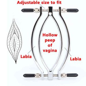 NXYSm bondage Sm bondage Metal Bondage Vagina Clamp Labia Clip Clitoris Stimulator Adult BDSM Erotic Games Pussy Massager Sex Toys for Women 1126 1126 1126