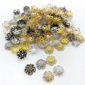 100pcs mm mm Flower Torus Shape Alloy Bead End Caps Spacer Beads For Jewelry Making Charms Necklace Bracelets