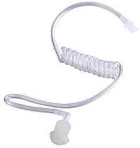 2-piece transparent acoustic tube replacement, suitable for two-way radio headphones, headphones (with connector 2 in)