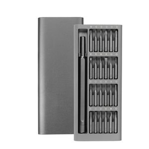 Mini-Schraubendreher-Magnet-Bits-Set, 24-in-1-Multifunktions-Präzisions-Reparatur-Werkzeug-Sets für Heimtelefon, Laptop, Drehgriff 211110