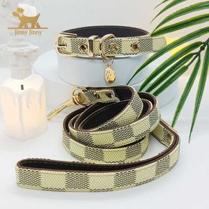 Guinzaglio per cani di lusso Collare per cani di design di lusso per cani - Guinzaglio moderno ed elegante di qualità premium perfetto per piccole e medie H0914235b