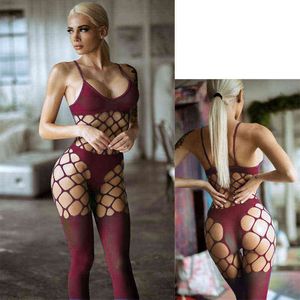 Sexy Bodystocking Women Stockings Sexy Tights Crotchless Pantyhose Open Crotch Pantyhose Fishnet Tights Body Stocking qq584 Y1130
