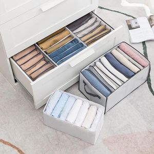 Storage Drawers 7/9 Grids Closet Drawer Organizer Underwear Sweater Jeans Divider Foldable Washable Clothes Box