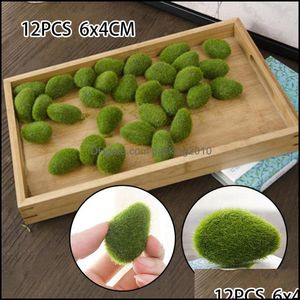 Праздничная партия поставляет Garden30PCS искусственные мха камни трава зеленый завод домашний сад декор ландшафта элегантный и атмосферный декоративный