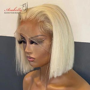 Lace Wigs 13x5x2 HD Transparent Wig Blonde T Part 100% Human Hair For Women Arabella Remy 613