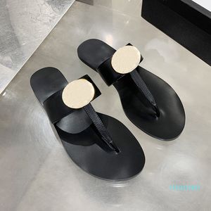 2021 Lato Kobiety Obuwie Kapcie Mody Projektanci Płaskie Slajdy Flip Flops Pianka Runner Prawdziwej Skóry Sandały Mężczyzna Kobiet Unisex Pantofel