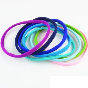 2021 30-34 cm Neue Ankunft 100 stücke set Neugeborenen dünne weiche nackte nylon elastische stirnband baby mädchen haar Zubehör Basis