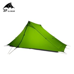 Gear Rodless 2 Person Tent 20D Silicone Ultralight Waterproof 3 Season Tende per campeggio all'aperto Escursionismo Lanshan Pro e rifugi