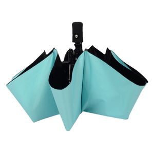 Creative automatic chuva guarda-chuva com água florescendo vinil proteção UV para homens e mulheres Três guarda-sóis dobráveis ​​sol