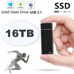 Wholesale hard disk USB 3.1 External SSD Solid State Drives 16TB Portable Mobile PC Laptop 8tb Desktop
