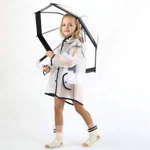 Celveroso Bambini Trasparenza Cappotto antipioggia impermeabile Poliestere Abbigliamento per ragazzi Moda Impermeabile Bambini Neonate Giacca Cappotto Rainsut 548 Y2