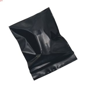 DHL Atacado 5 * 7cm (2''X2.75 '' ') Pequeno plástico preto ziplock saco auto selo zip bloqueio reutilizável zíper PE pacote Baghigh Quatity