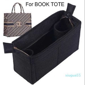 For BOOK TOTE 3MM For Felt Cloth Insert Speedy Bag Organizer Makeup Handbag Organizer Travel Inner Purse Baby Cosmetic Mommy Bag Y200714