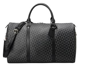 Män duffel väskor modedesigner kvinnor resväska poker pu läder svart blomma bagage 552 handväskor stor kapacitet sport utomhus tyg lyxdesigner väska