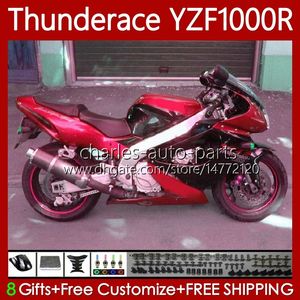 Feedings for Yamaha Yzf1000r Thunderace YZF 1000 R1000R 96-07 87NO.71 YZF-1000R METAL RED 1996 1997 1998 2007 2000 2001 2002 2007 YZF1000-R 96 03 04 05 06 07 Kit de corpo