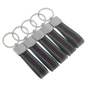 Chaves de corrente de carro de couro de metal 4s para fiat abarth 500 Maserati Alfa Romeo Land Rover XJ XE XF Keychains Keyrings Holder Accessories