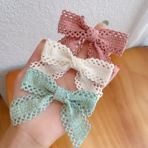 Hair Accessories 3.2" Japan Girls Lace Hair Bow with Clips,Women and Girls Bow Hair Clips Hairpins Butterfly Barrettes
